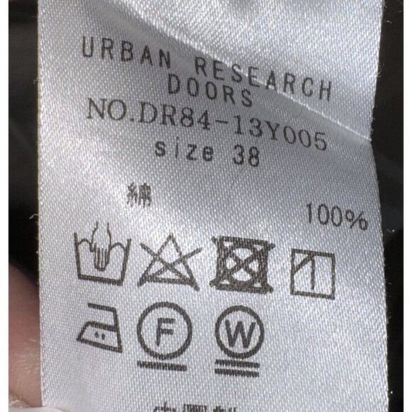 URBAN RESEARCH DOORS Women’s Tan Cream Plaid Rummy Stand Collar Shirt Size 38 - Picture 4 of 6